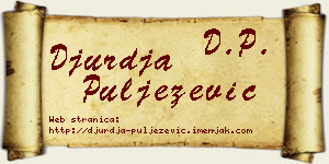 Đurđa Puljezević vizit kartica